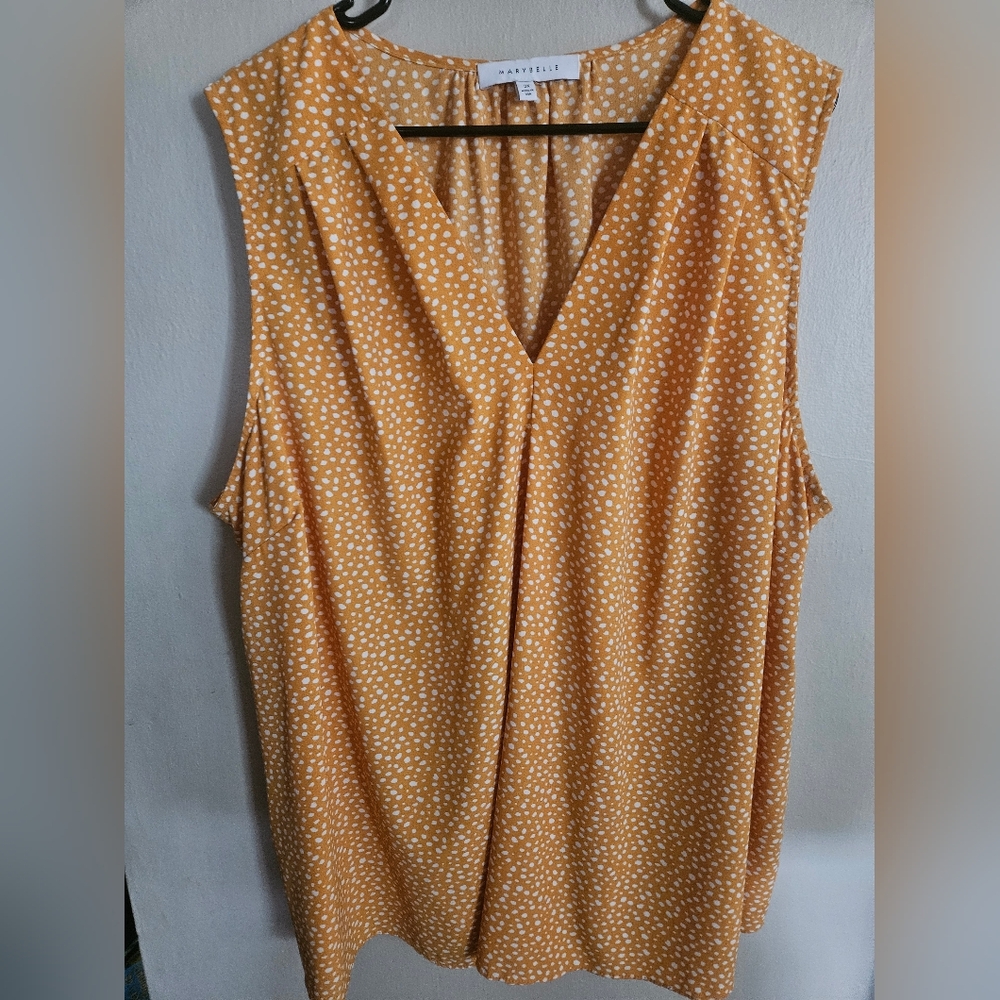 Marybelle Blouse Tank 3X High End Plus Size Brand